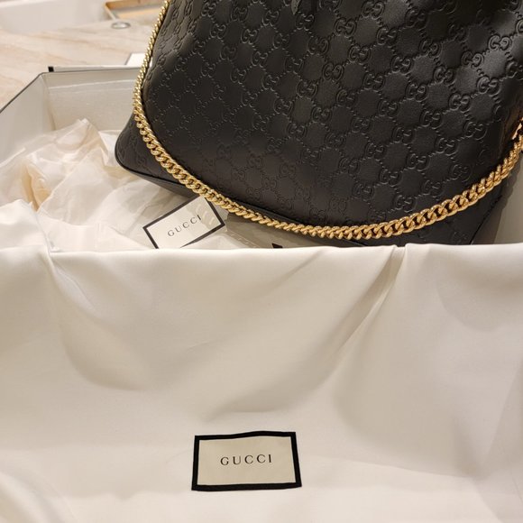 Gucci signature large hobo in black - Picture 5 of 16